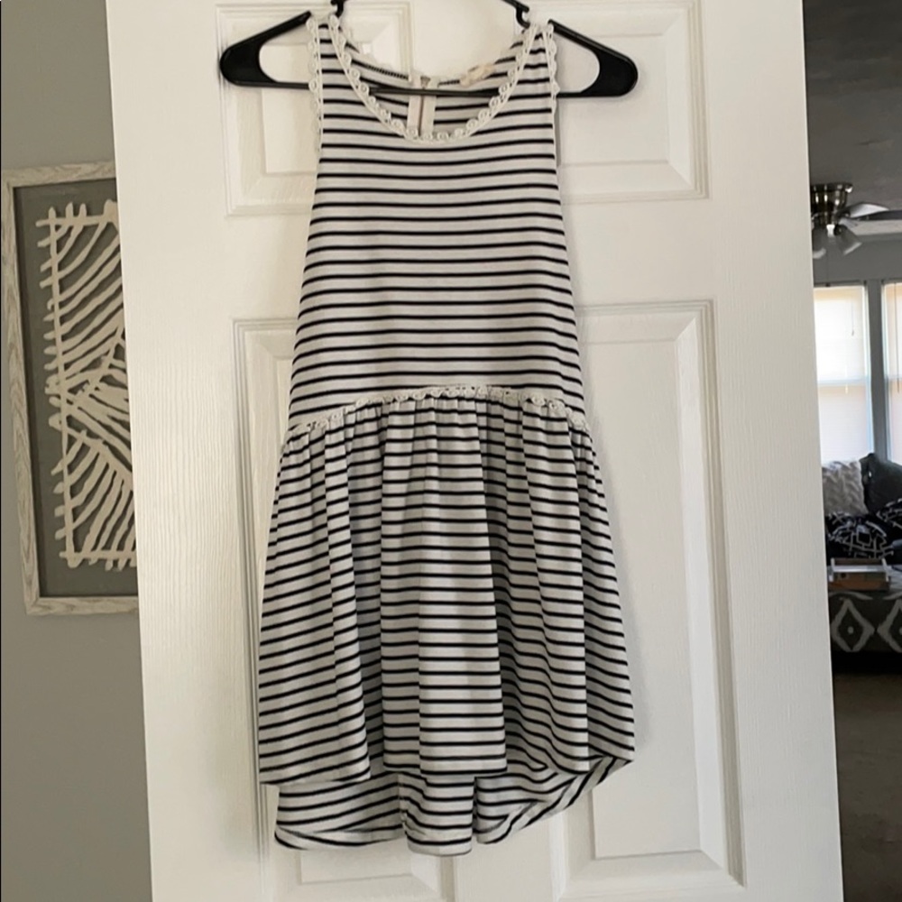 Black & white Striped Tank Top